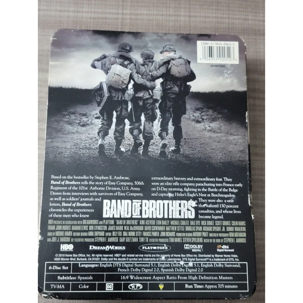 Band of Brothers (DVD, 2002, 6-Disc Set) COMPLETE DVD SET NEAR MINT CONDITION!!! - Picture 2 of 2